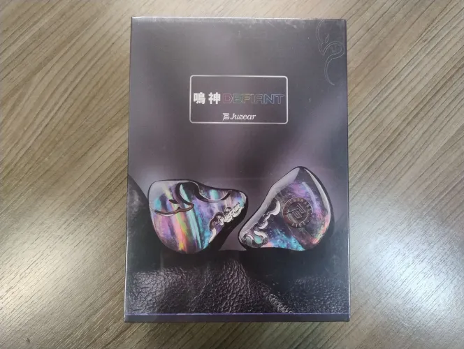 Fone Juzear Defiant IEM HiFi Drivers híbridos 1DD + 3BA cabo modular