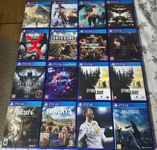 Jogos de ps4 - A PARTIR DE R$45,00