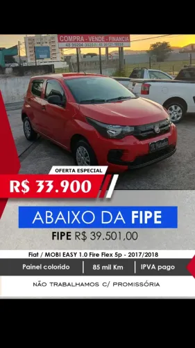 Fiat Mobi Easy 1.0 Fire Flex 5P. 2018