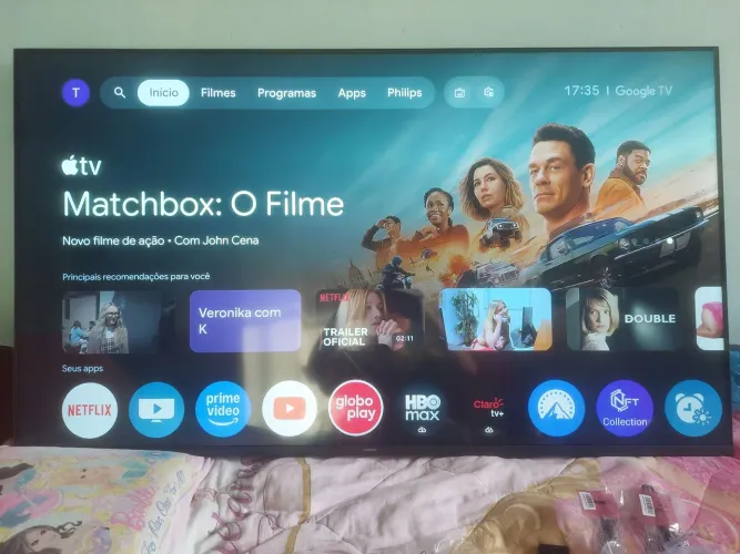 TV 65 4K PHILIPS ANDROID GOOGLE TV COMANDO DE VOZ NOTA FISCAL GARANTIA 2 MESES DE USO 