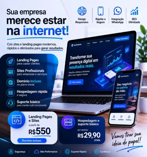 Criação de Sites Profissionais para Empresas | Autonomos | Freelancer