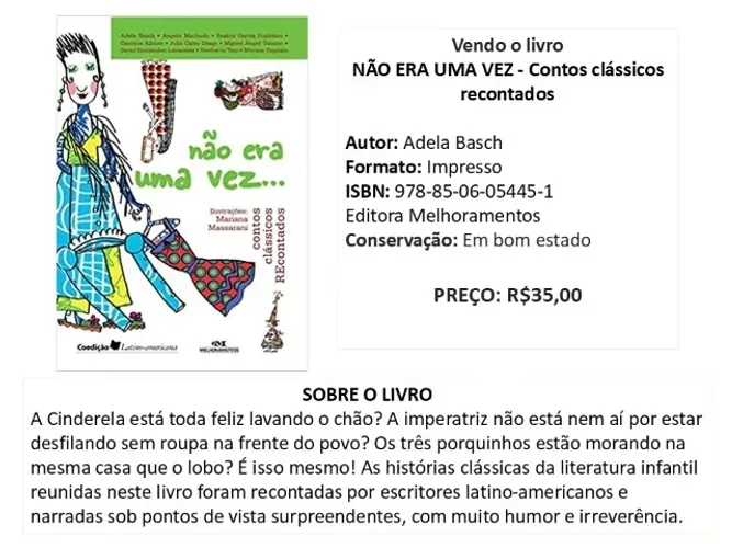 Livro - NÃO ERA UMA VEZ