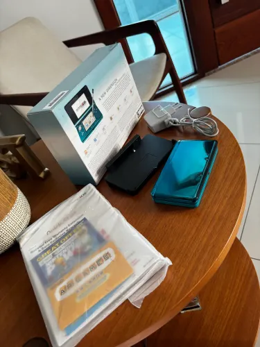 Nintendo 3ds azul agua completo