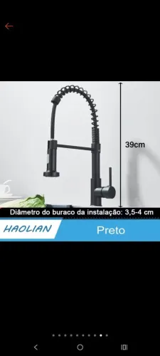 Torneira para pia gourmet completa e nova!!