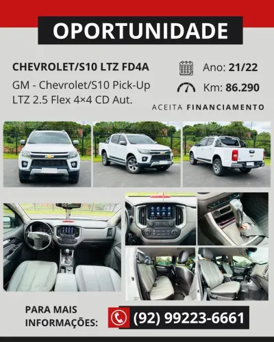 Chevrolet S10 Pick-up LTZ 2.5 Flex 4X4 CD Aut. 2022