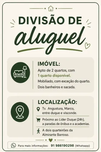 Divisão de aluguel (Apto)