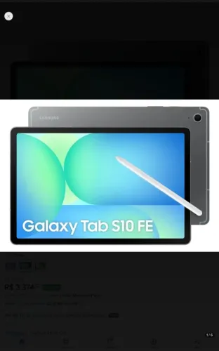 Samsung Galaxy Tab S10 FE WIFI 8GB 128 GB, S Pen e Capa Magnética Cor Cinza