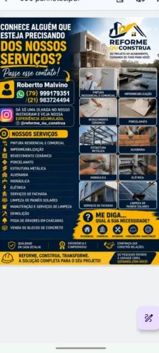 Reforma/ Construção e Serviços *