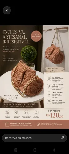 Bolsa de crochê 