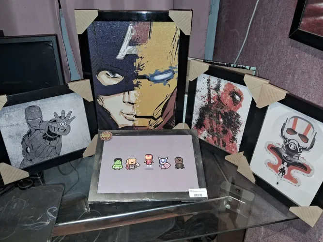 Kit Quadros Vingadores 