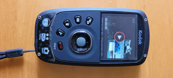 Câmera de Vídeo Kodak à prova D'Agua Kodak de bolso 1080p