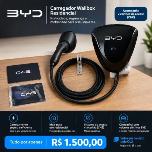 Carregador wallbox BYD