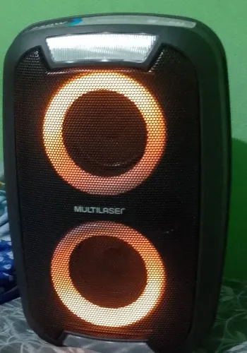 Caixa de som pequena marca Multilaser nova