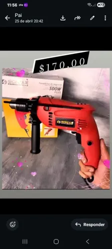 Furadeira Schulz 500W Plus função parafusadeira.  Entrega grátis 