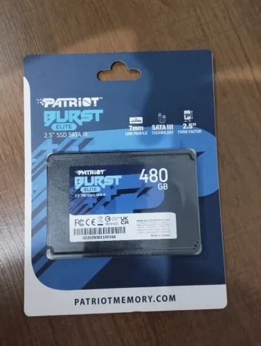 SSD 480GB Patriot Burst Elite para PC e Notebook