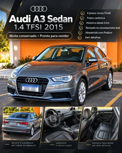 Audi A3 Sedan 1.4/ Attra. 16V TB FSI S-tronic 2015