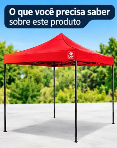 Tenda Dobrável 3 × 3 m - Oxford com PVC