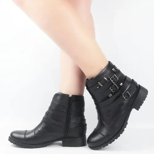 Bota coturno Constance couro tamanho 39