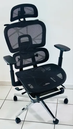 Cadeira Ergonômica Escritório Gamer Apoio Lombar Adaptativo Tecido Respirável