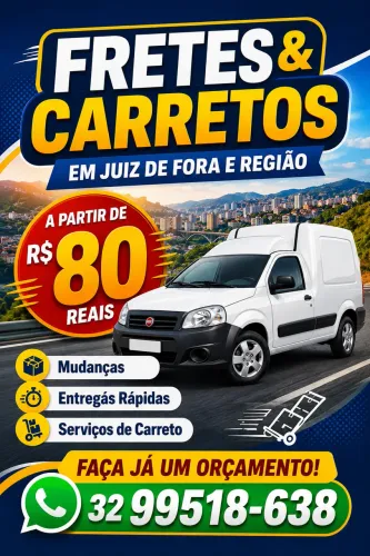 FRETES EM JF E REGIÃO A PARTIR DE R$80