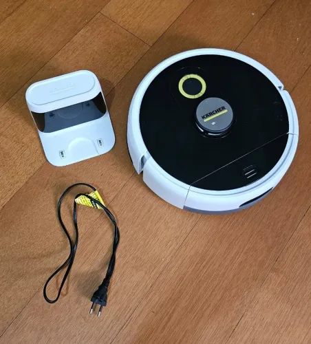 Robô Aspirador e Passa Pano Kärcher RCF 3 + Base de Carregamento
