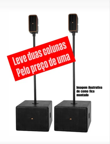Line Laxial - Sistema completo de caixa de som profissional SPL Sub e Line