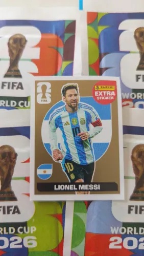 FIGURA LEO MESSI LEGEND DOURADA(OURO)