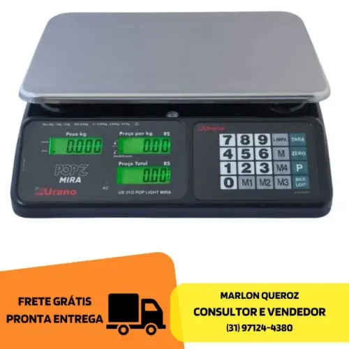 Balança Eletrônica 32 quilos Urano Nova