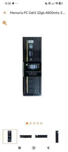 Memória RAM 32g ddr5
