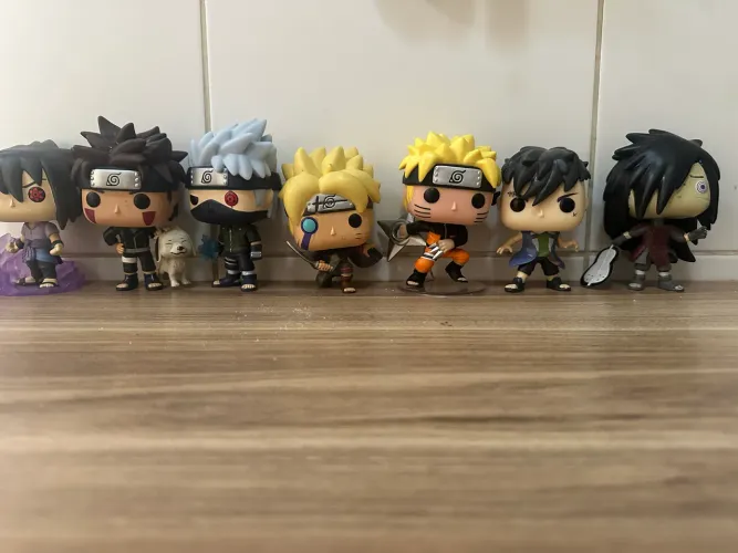 Coleção Funko Pop! Naruto Original - 7 Personagens - Excelente Estado