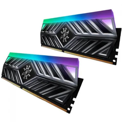 Memória XPG Spectrix D41, 16GB, (2X8GB) 3200MHz, DDR4, RGB, CL 16, Cinza Promoção