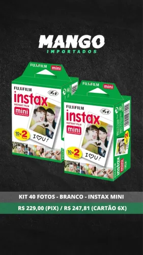 Kit Filme Instax Mini Tradicional 40 Fotos 