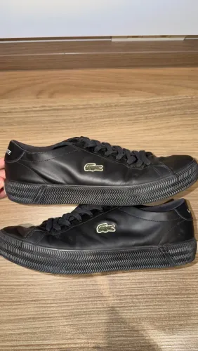 Tênis Lacoste Masculino Preto | Casual Original | Tam. 41