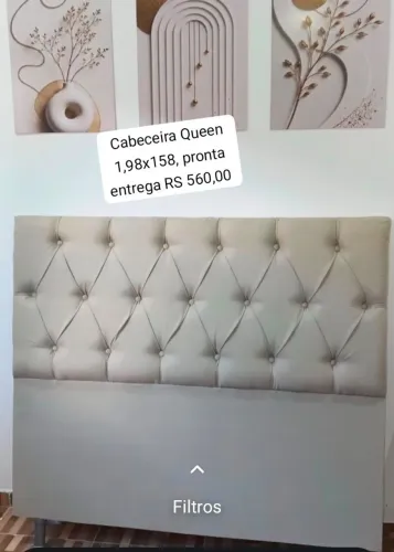 Cabeceira Queen pronta entrega 1,98×1,58, contato 98 9 *