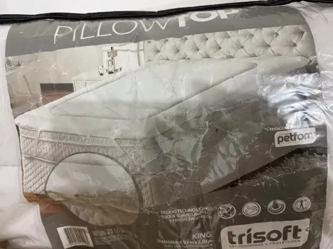 Desapego Pillow top tamanho King novo 