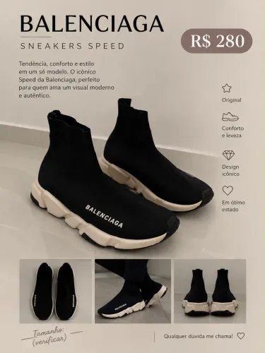 Tênis estilo balenciaga 