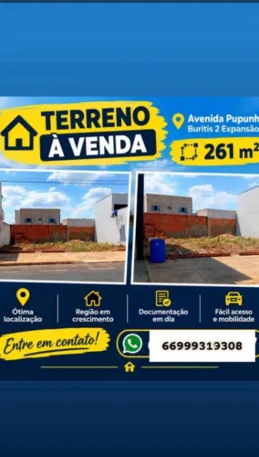 TERRENO DE AVENIDA MUITO BEM LOCALIZADO NO BURITIS 2 EXPANCAO