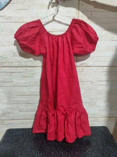 vestido ombro a ombro infantil 