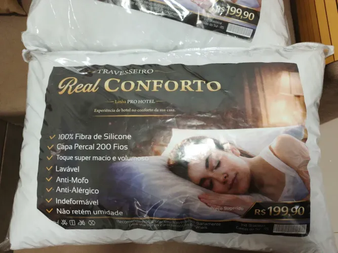 Vendo 2 travesseiros, novos, lacrados