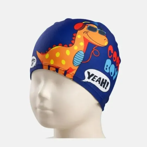 touca de natação infantil azul cool boy: para crianças de 9 a 12 meses c21037