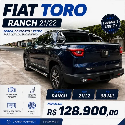 Fiat Toro Ranch 2.0 16V 4X4 Diesel Aut. 2022