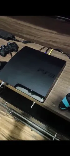 Playstation 3 Slim+Controles+Jogos+Cabos ((DEFEITO))