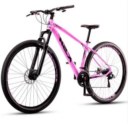Mountain Bike Aro 29 KSW 21V Rosa ? ZERADA (Na Caixa para Montar)