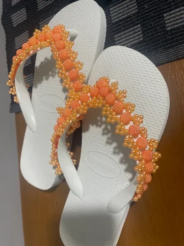 Chinelo havaianas decorado, original 