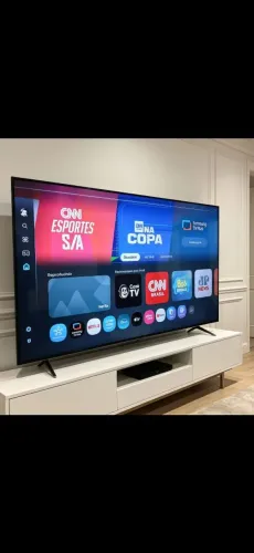 TV 60 4K CRISTAL 2025 NOVA COMANDO VOZ BORDA INFINITA HDR 1900 BARBADA 