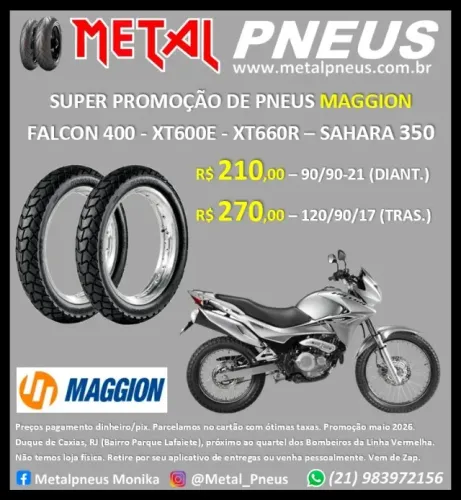 Pneus Maggion Falcon XT600E XT660R Sahara 350 - Novos Com Garantia