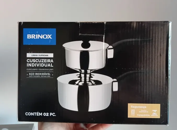 Cuscuzeira Individual Inox Brinox