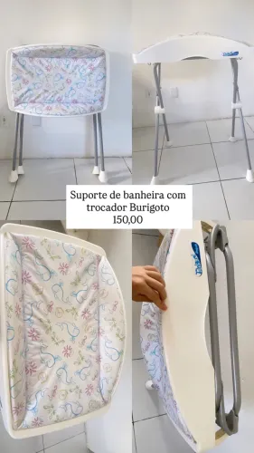 Suporte de banheira com trocador Burigoto
