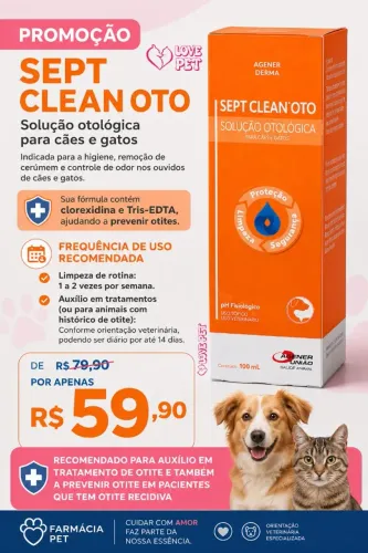 solução otologica para cães e gatos