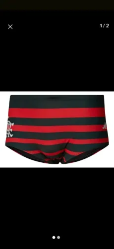 Sunga de praia flamengo original Adidas sem uso ainda no plástico.